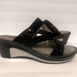Alegria Women Shoe Loti Glitteroti black sparkle 8 M EUR 38 Slide Sandal
